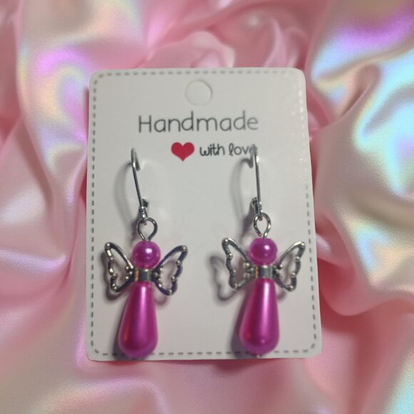 2 for $12 Angel Earrings with Leverback Hoops Christmas Angel - Picture 16 of 16